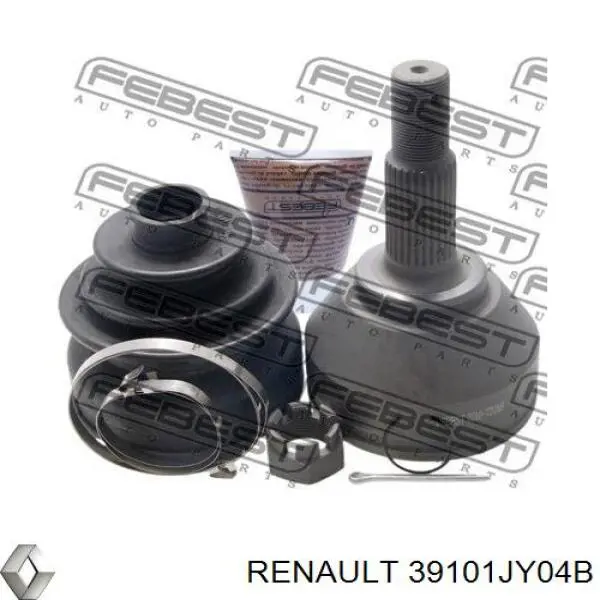 Do koszyka 39101JY04B Renault (RVI) Półoś napędowa przednia lewa