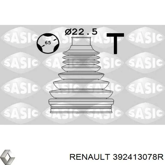 392413078R Renault (RVI) Osłona przegubu homokinetycznego półosi przedniej wewnętrzna