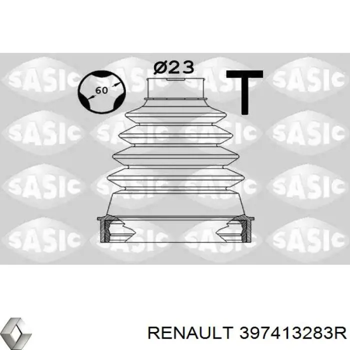 Do koszyka 397413283R Renault (RVI) Osłona przegubu homokinetycznego półosi przedniej wewnętrzna