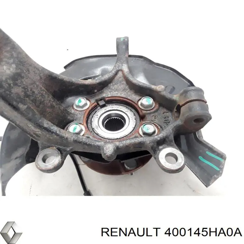 Czop (zwrotnica) przedni prawy 400145HA0A Renault (RVI)