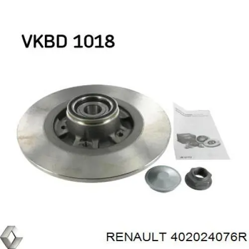 402024076R Renault (RVI) Tarcza hamulcowa tylna