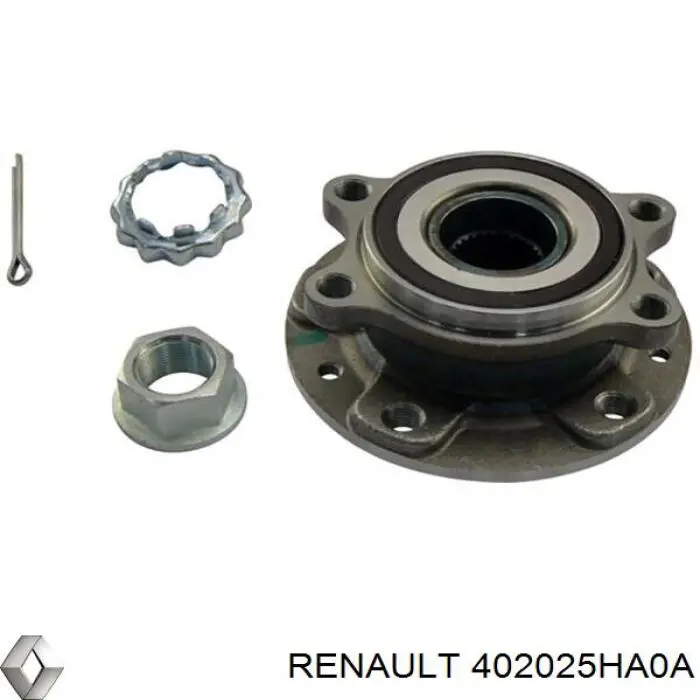 Piasta przednia 402025HA0A Renault (RVI)