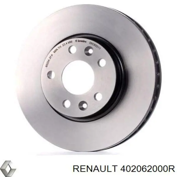 402062000R Renault (RVI) Tarcza hamulcowa przednia