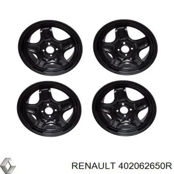 Tarcza hamulcowa przednia 402062650R Renault (RVI)