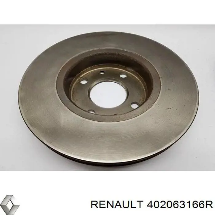 Do koszyka 402063166R Renault (RVI) Tarcza hamulcowa przednia