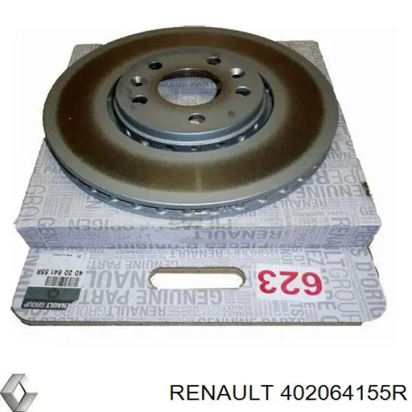 Do koszyka 402064155R Renault (RVI) Tarcza hamulcowa przednia
