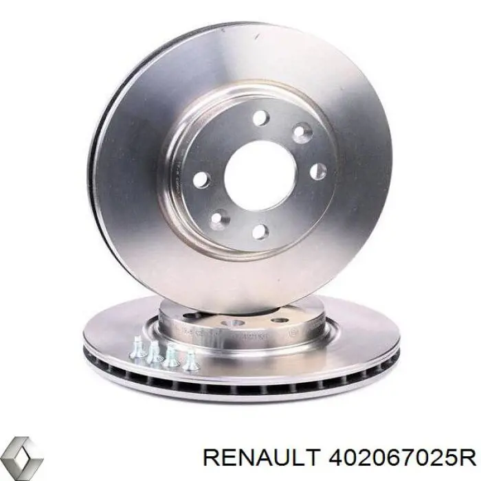 402067025R Renault (RVI) Tarcza hamulcowa przednia