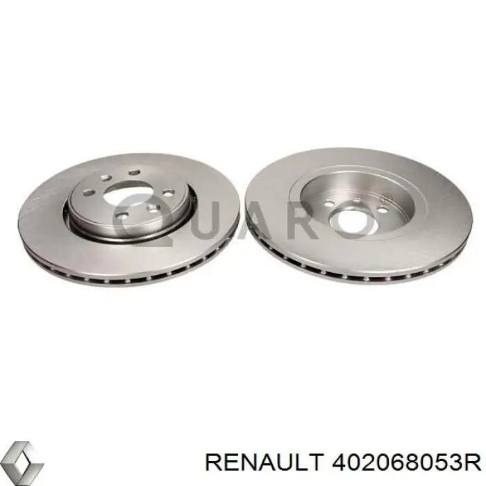 402068053R Renault (RVI) Tarcza hamulcowa przednia