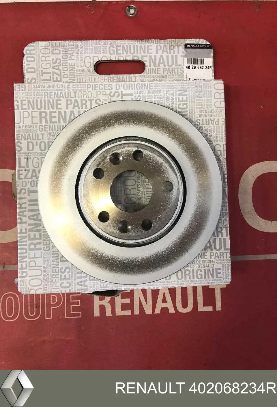 Do koszyka 402068234R Renault (RVI) Tarcza hamulcowa przednia