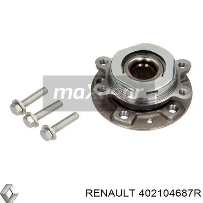 Piasta przednia Renault (RVI) 402104687R cena, od 86,27 USD