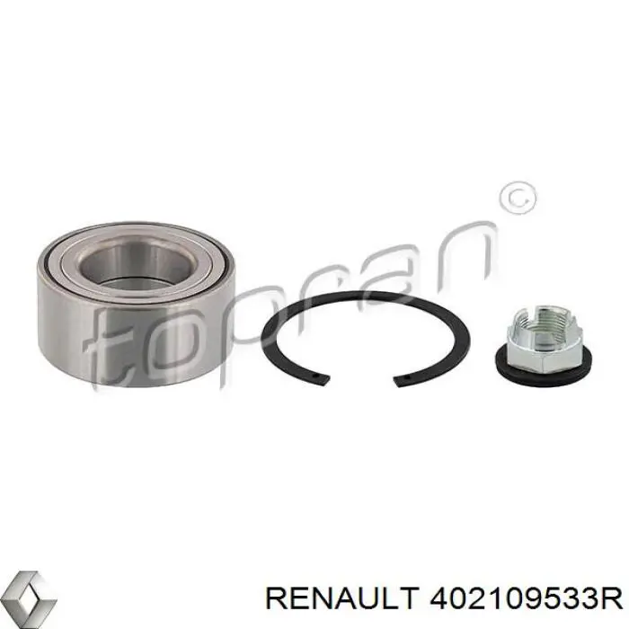 Lożysko piasty tylnej Renault (RVI) 402109533R cena, od 26,64 USD