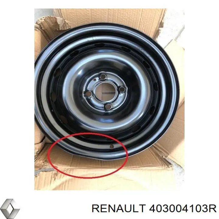403004103R Renault (RVI) Felgi stalowe (kute)