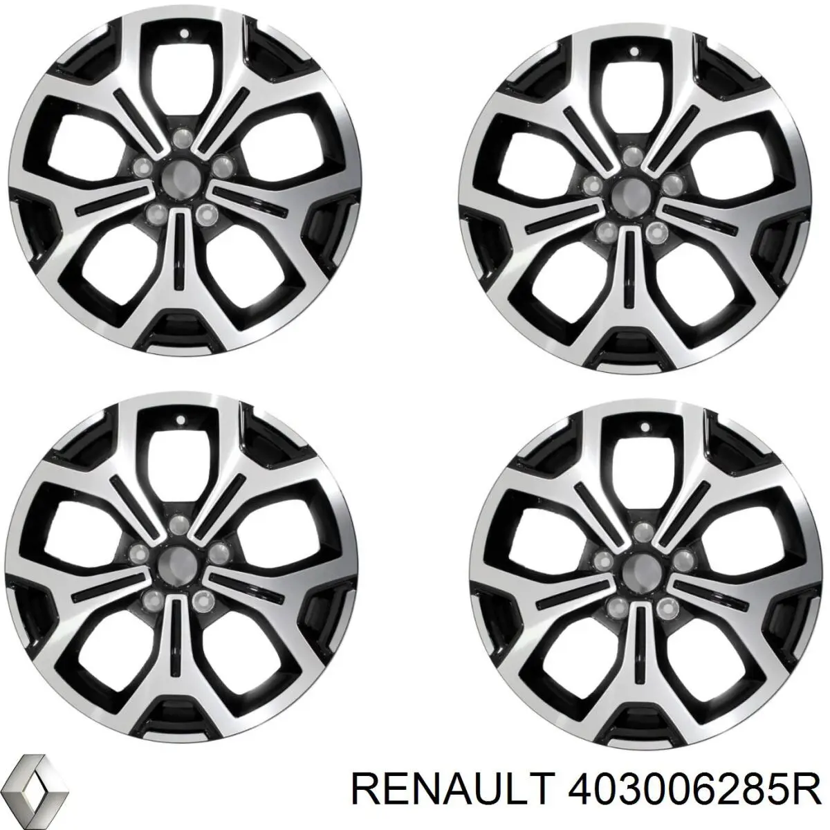 Felgi kół odlewane (lekkostopowe, tytanowe) Renault (RVI) 403006285R cena, od 311,57 USD