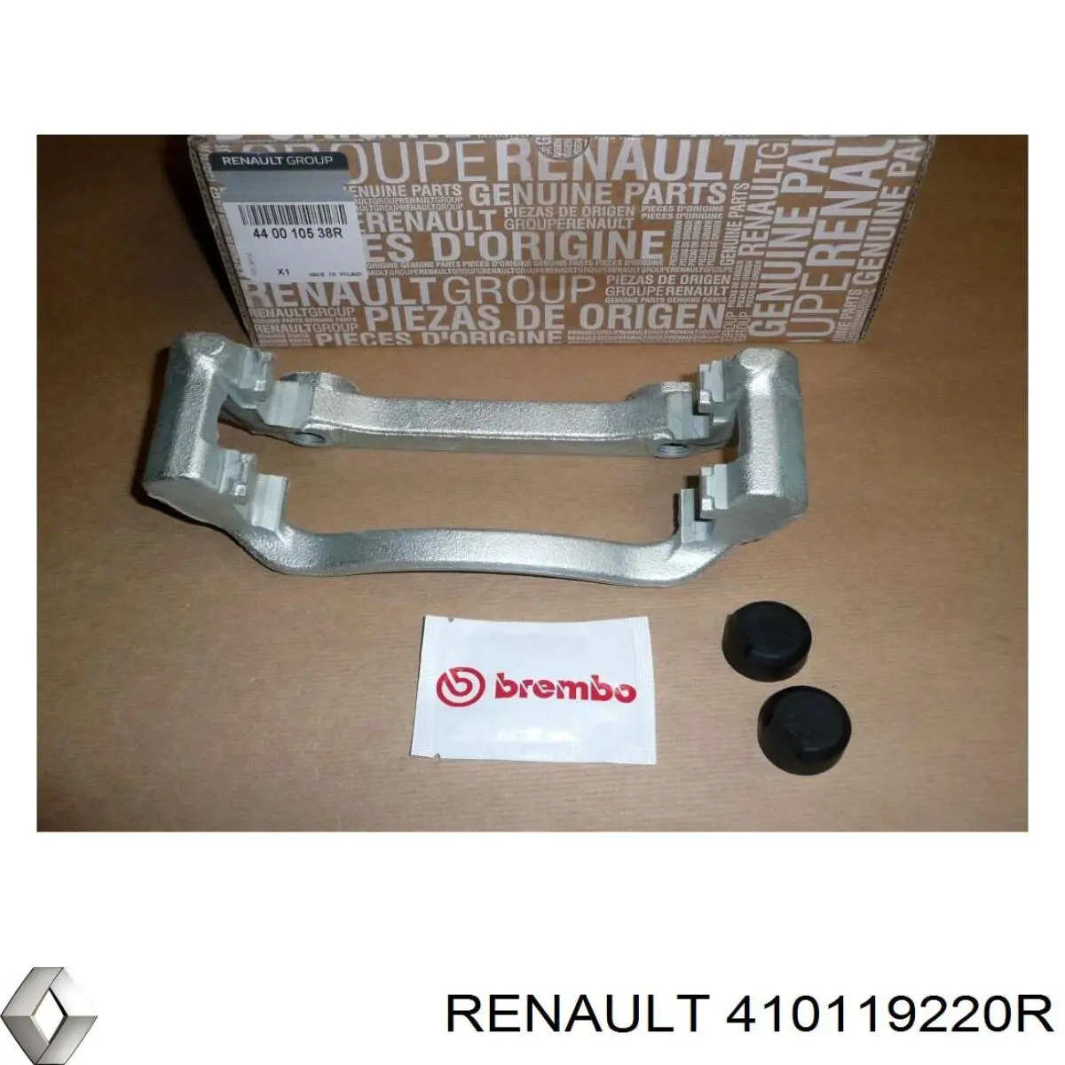 Do koszyka 410119220R Renault (RVI) Zacisk hamulcowy przedni lewy