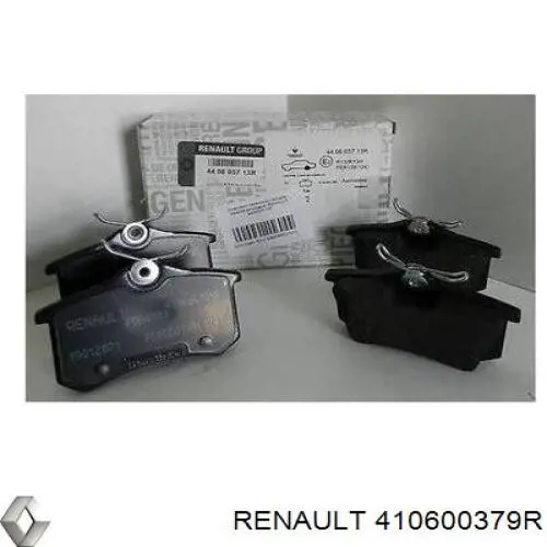 Do koszyka 410600379R Renault (RVI) Klocki hamulcowe przednie tarczowe