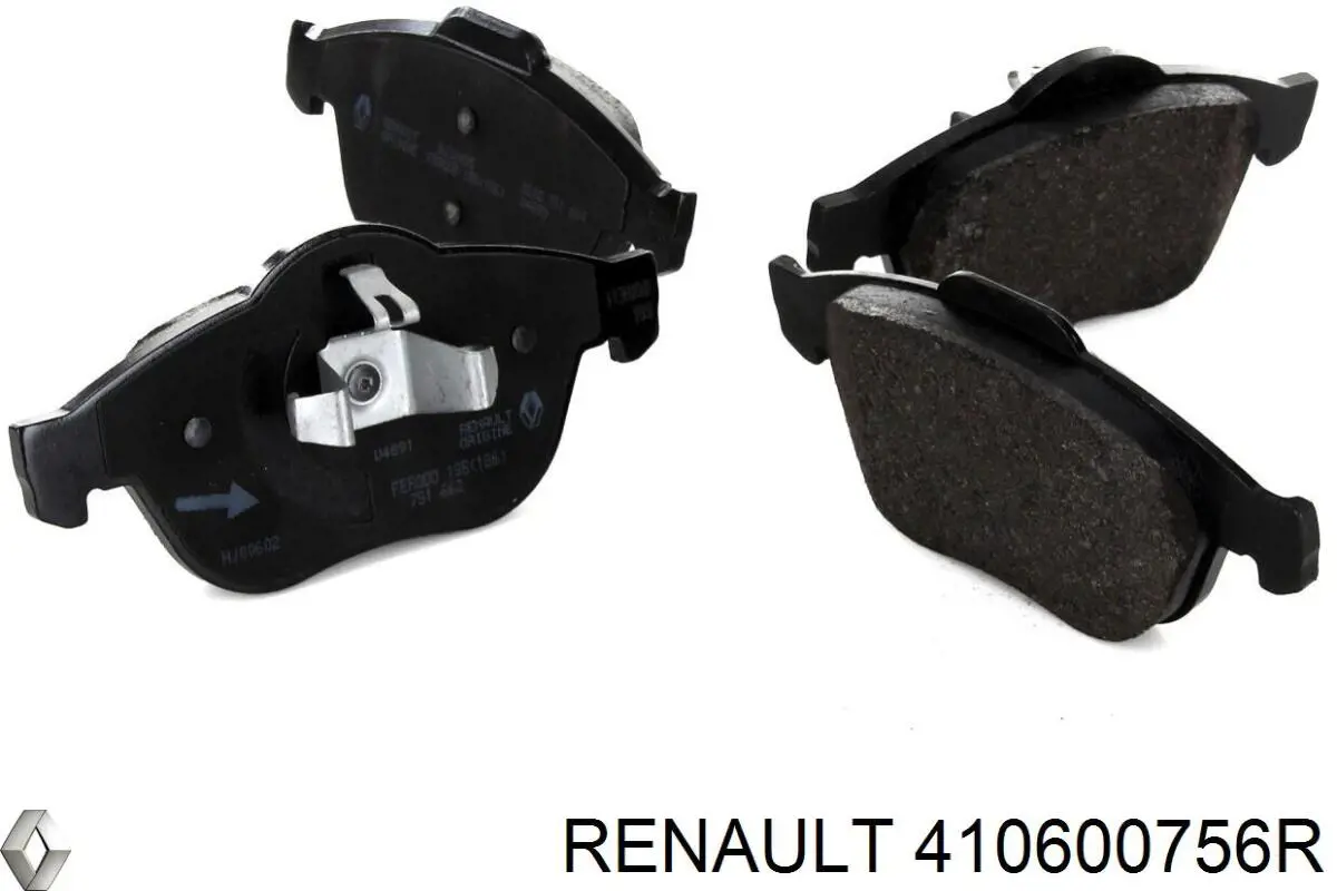 Do koszyka 410600756R Renault (RVI) Klocki hamulcowe przednie tarczowe