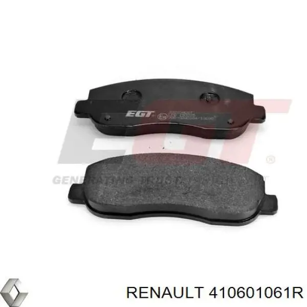 Do koszyka 410601061R Renault (RVI) Klocki hamulcowe przednie tarczowe