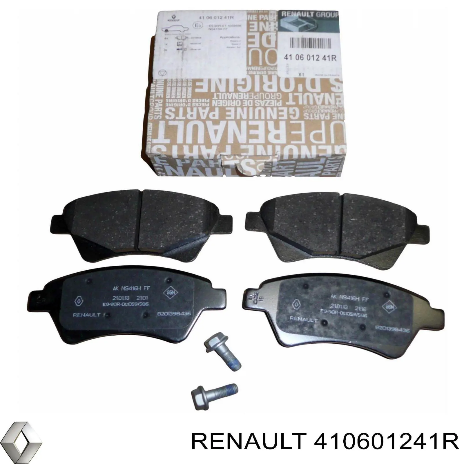 Klocki hamulcowe przednie tarczowe Renault (RVI) 410601241R cena, od 24,83 USD