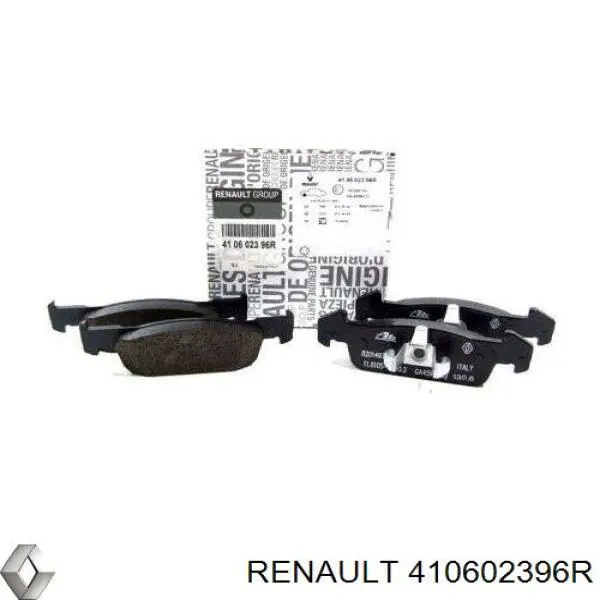 Do koszyka 410602396R Renault (RVI) Klocki hamulcowe przednie tarczowe