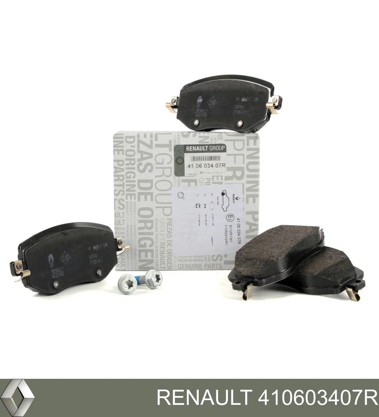 410603407R Renault (RVI) Klocki hamulcowe przednie tarczowe