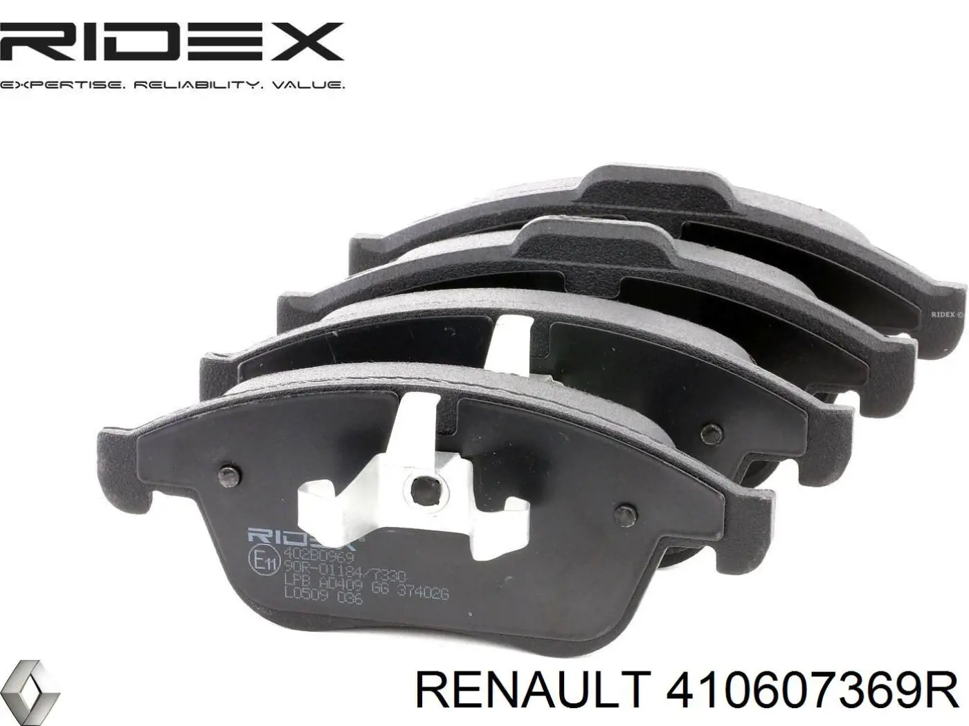 Klocki hamulcowe przednie tarczowe Renault (RVI) 410607369R cena, od 31,18 USD