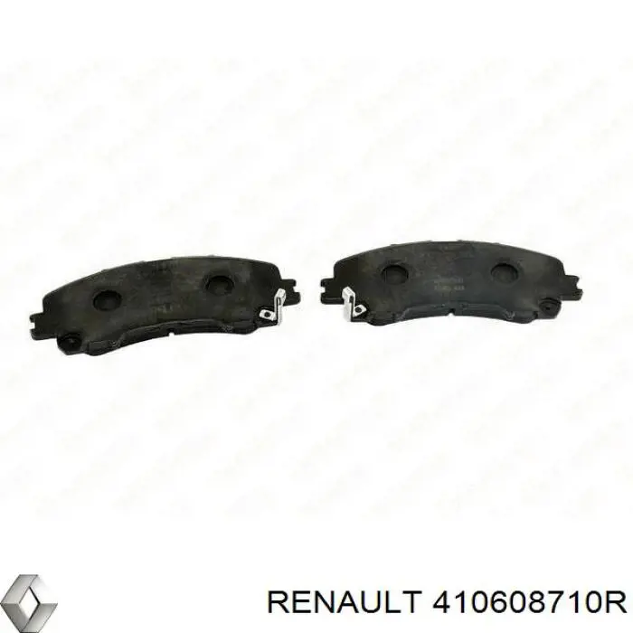 Klocki hamulcowe przednie tarczowe 410608710R Renault (RVI)