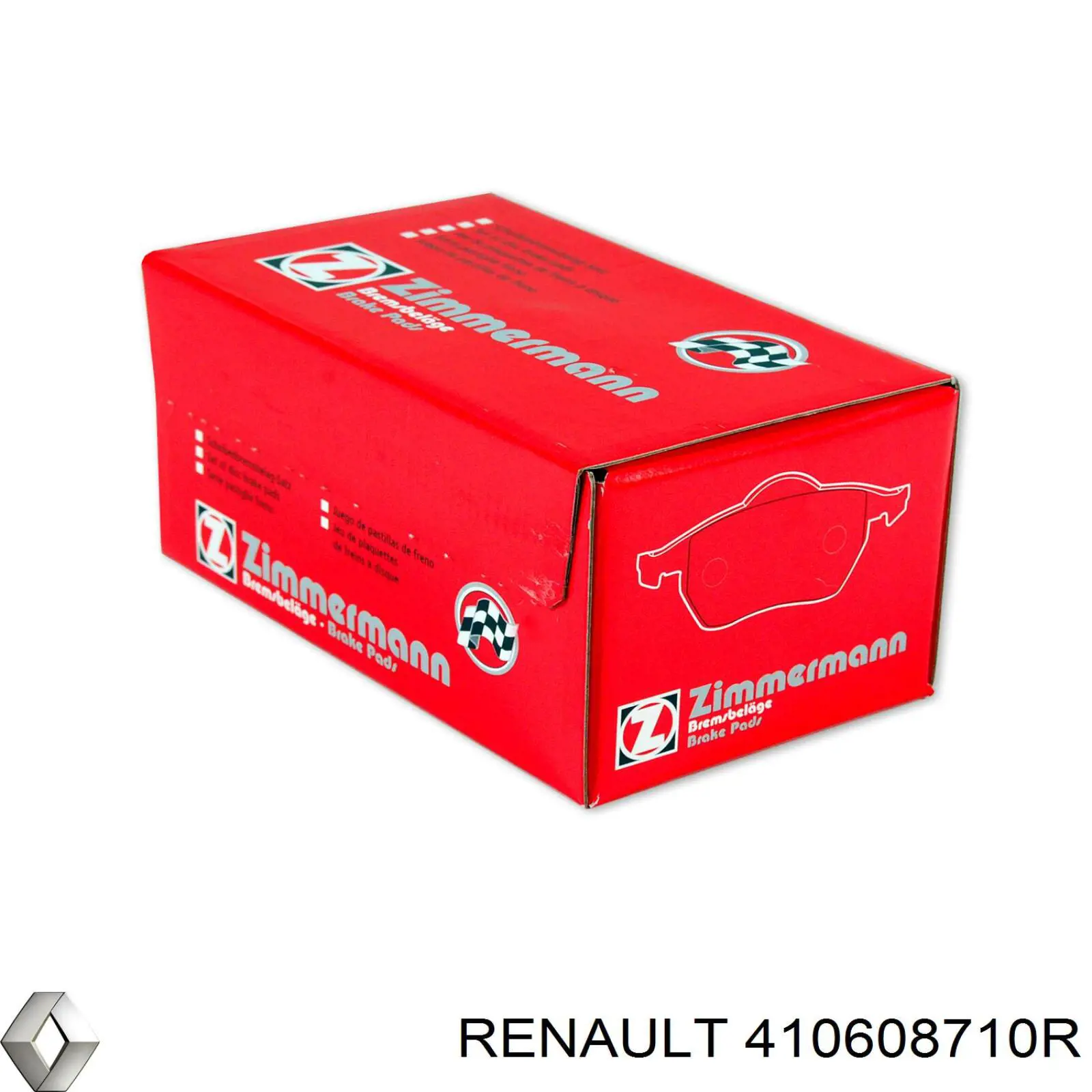 410608710R Renault (RVI) Klocki hamulcowe przednie tarczowe