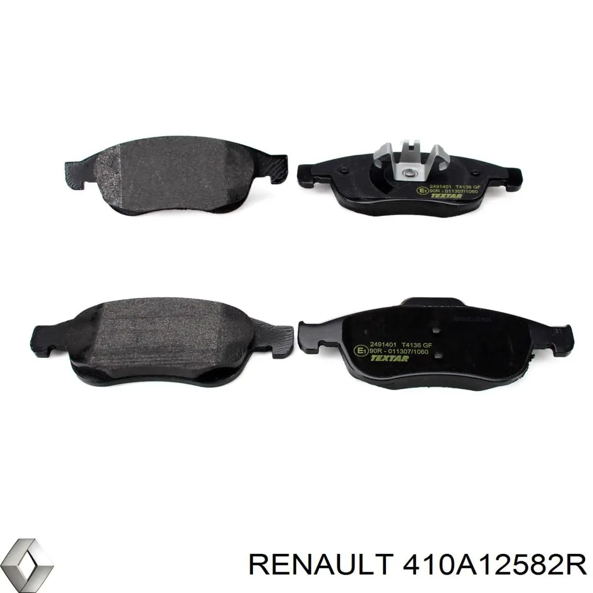 Do koszyka 410A12582R Renault (RVI) Klocki hamulcowe przednie tarczowe