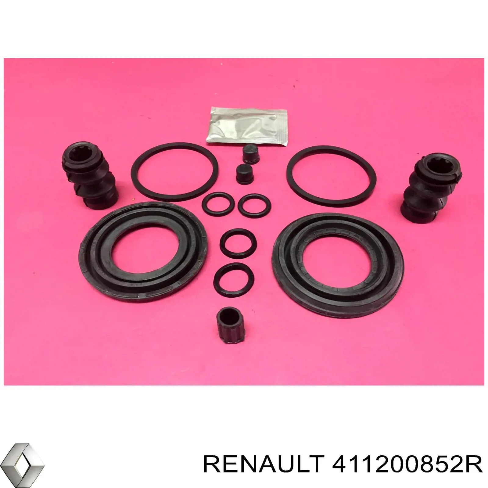 Do koszyka 411200852R Renault (RVI) Zestaw naprawczy zacisku hamulcowego przedniego