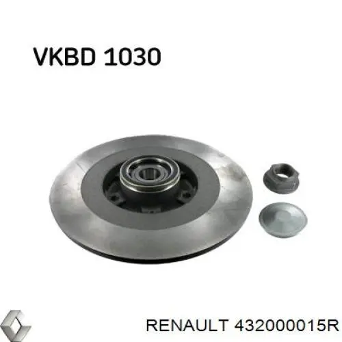 Tarcza hamulcowa tylna Renault (RVI) 432000015R cena, od 90,64 USD