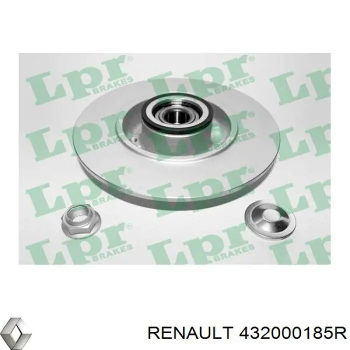 432000185R Renault (RVI) Tarcza hamulcowa tylna