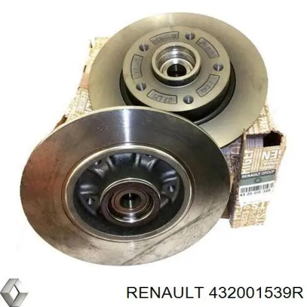 Do koszyka 432001539R Renault (RVI) Tarcza hamulcowa tylna
