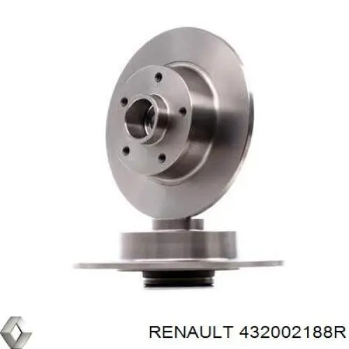 Do koszyka 432002188R Renault (RVI) Tarcza hamulcowa tylna