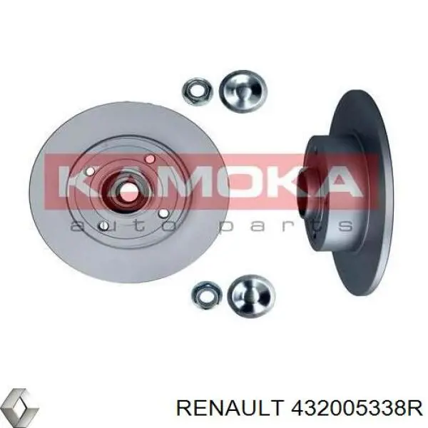 Do koszyka 432005338R Renault (RVI) Tarcza hamulcowa tylna