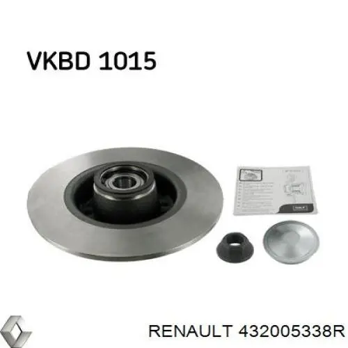 Do koszyka 432005338R Renault (RVI) Tarcza hamulcowa tylna