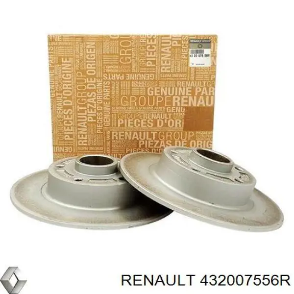 Do koszyka 432007556R Renault (RVI) Tarcza hamulcowa tylna