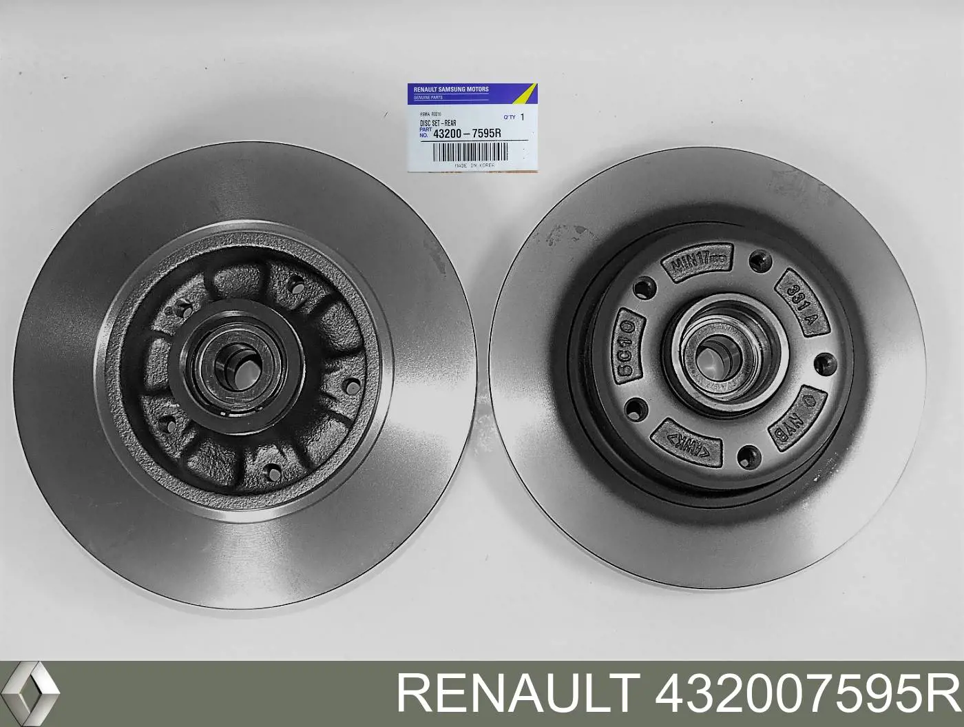 432007595R Renault (RVI) Tarcza hamulcowa tylna