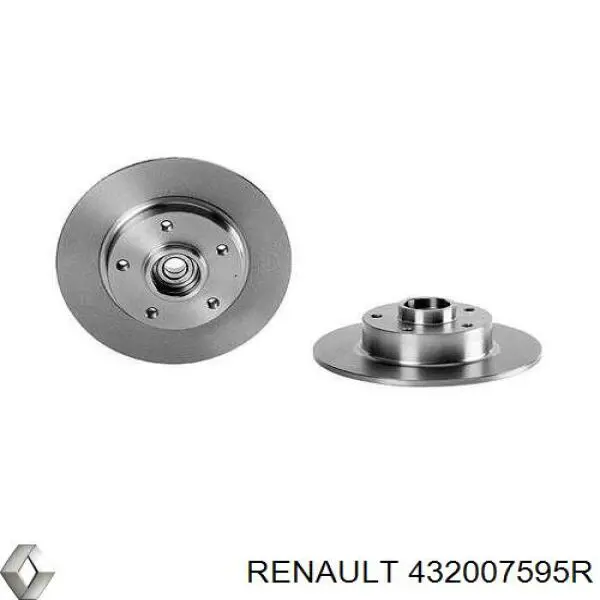 Do koszyka 432007595R Renault (RVI) Tarcza hamulcowa tylna