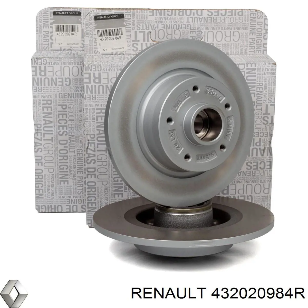 Do koszyka 432020984R Renault (RVI) Tarcza hamulcowa tylna