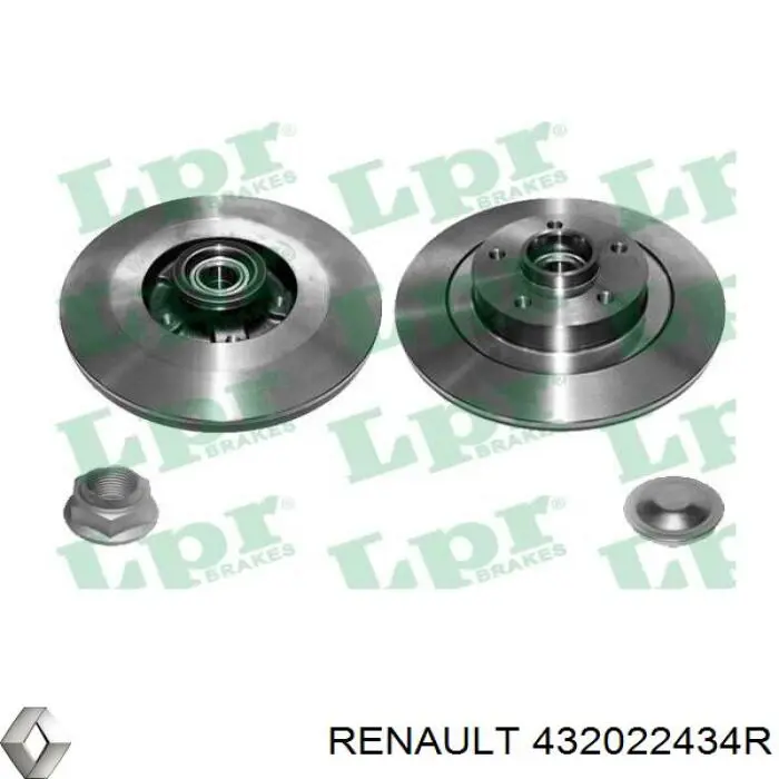 Tarcza hamulcowa tylna Renault (RVI) 432022434R cena, od 75,58 USD