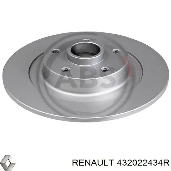 Do koszyka 432022434R Renault (RVI) Tarcza hamulcowa tylna