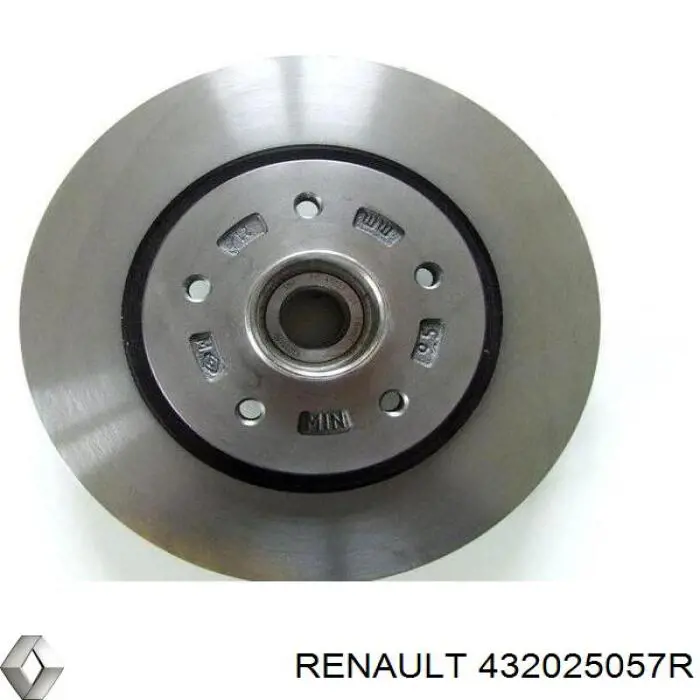 432025057R Renault (RVI) Tarcza hamulcowa tylna