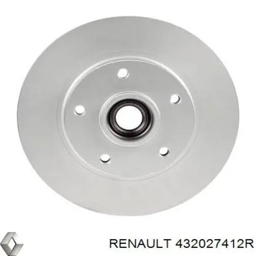 Do koszyka 432027412R Renault (RVI) Tarcza hamulcowa tylna