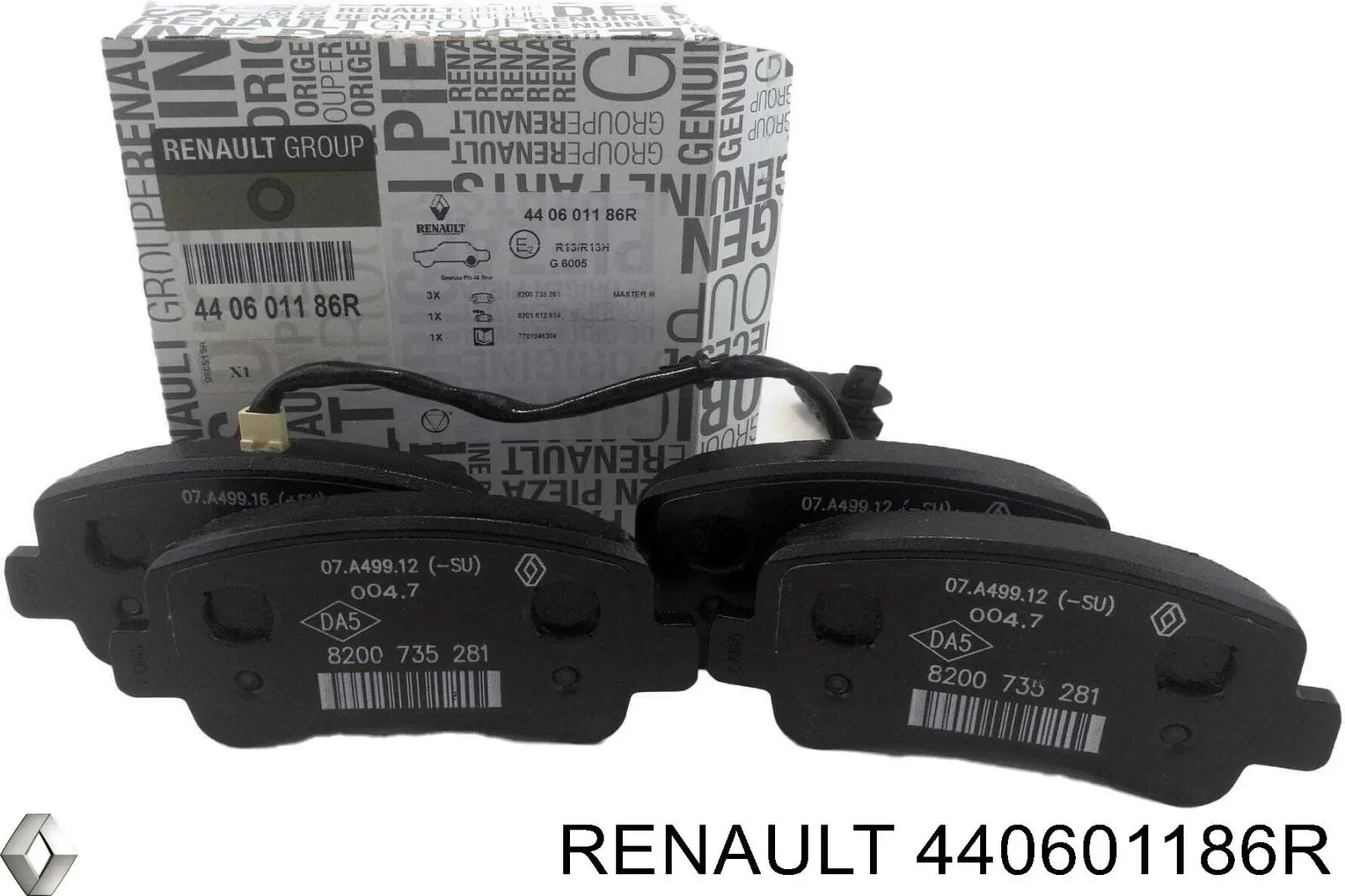 Okładziny (klocki) do hamulców tarczowych tylne Renault (RVI) 440601186R cena, od 51,50 USD