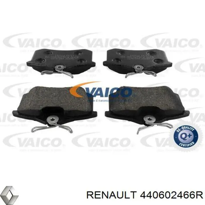 Okładziny (klocki) do hamulców tarczowych tylne Renault (RVI) 440602466R cena, od 55,69 USD