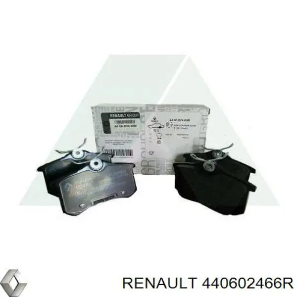 Okładziny (klocki) do hamulców tarczowych tylne 440602466R Renault (RVI)