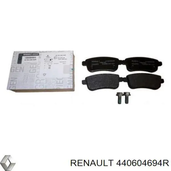 Okładziny (klocki) do hamulców tarczowych tylne 440604694R Renault (RVI)