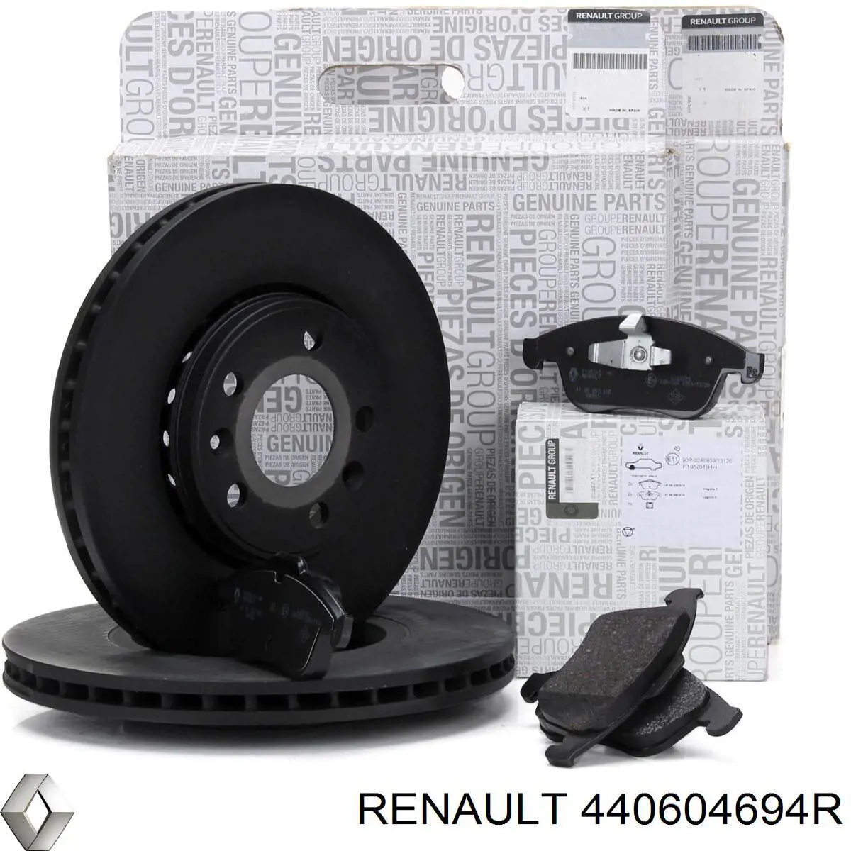 440604694R Renault (RVI) Okładziny (klocki) do hamulców tarczowych tylne