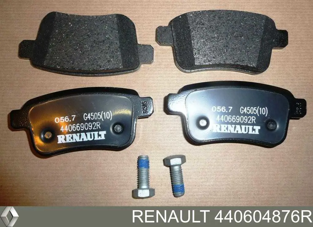 Okładziny (klocki) do hamulców tarczowych tylne Renault (RVI) 440604876R cena, od 19,99 USD