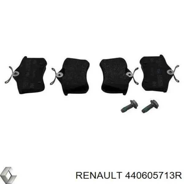 Okładziny (klocki) do hamulców tarczowych tylne Renault (RVI) 440605713R